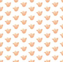 oranje tulp bloemen naadloos patroon vector