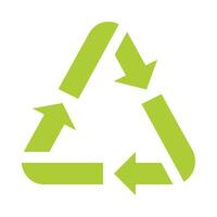 recycle icoon - milieuvriendelijk recycling symbool vector