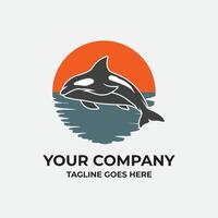 moordenaar walvis vector logo