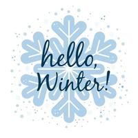 seizoen wenskaart. hallo winter achtergrondsjabloon voor seizoensverkoop banner, wenskaarten en uitnodigingskaarten decoratie en ontwerp vector