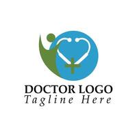 dokter logo ontwerp vector