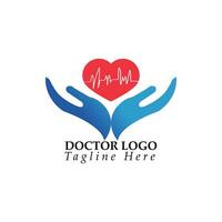 dokter logo ontwerp vector