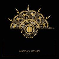 gouden mandala-ontwerp vector