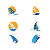 oceaan cruise voering schip silhouet eenvoudig lineair logo vector