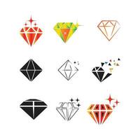 diamant logo sjabloon vector pictogram illustratie ontwerp