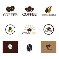 koffie logo sjabloon illustratie ontwerp vector