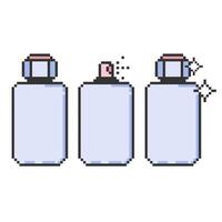 reeks van parfum pixel kunst iconen.eau de toilette.parfum verstuiven houder geïsoleerd Aan wit achtergrond.vector illustratie eps 10 vector