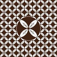 batik Kawung patroon achtergrond vector