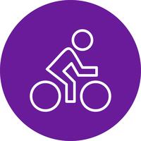 Fietser pictogram vectorillustratie vector