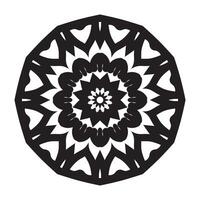 zwart mandala vector ontwerp