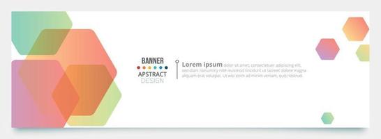 abstracte banner design sjabloon met kleur achtergrond. vector