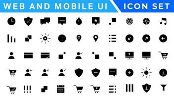 ui ux icoon mega set, gebruiker koppel iconset verzameling vector