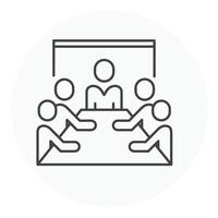vergadering vector illustratie icoon ontwerp