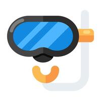 een icoon ontwerp van snorkelen masker vector