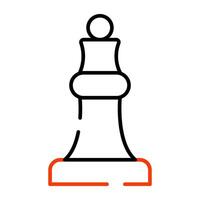 een perfect ontwerp icoon van schaak pion vector