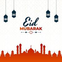 eid mubarak sociaal media post ontwerp sjabloon. vector