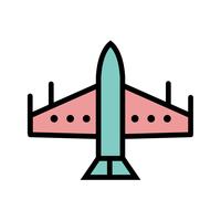 Vector straaljager pictogram