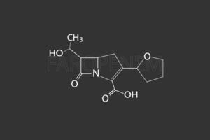 faropenem moleculair skelet- chemisch formule vector