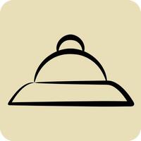 icoon hoed. verwant naar zuiden Afrika symbool. hand- getrokken stijl. gemakkelijk ontwerp illustratie vector