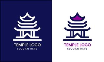 ai gegenereerd tempel logo icoon symbool kerk toren religie gebouw logo ontwerp minimalistische modern sjabloon vector