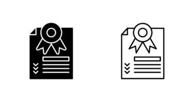 certificaat vector pictogram