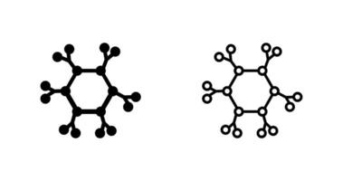 molecuul vector pictogram