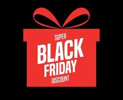 zwarte vrijdag ontwerp vector vakantie illustratie reclame 29 november abstracte verkoop rood met zwarte achtergrond