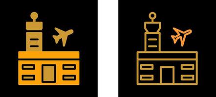 luchthaven gebouw vector icoon