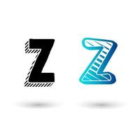 modern komisch letter z-ontwerp vector