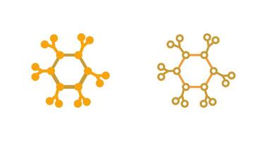 molecuul vector pictogram