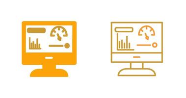 dashboard vector pictogram