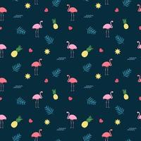 roze flamingo naadloze patroon achtergrond. vector illustratie