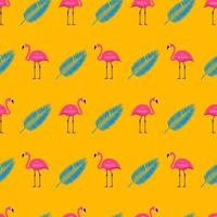 roze flamingo naadloze patroon achtergrond. vector illustratie