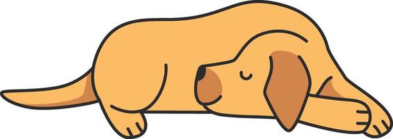 schattig tekenfilm labrador retriever vector illustratie