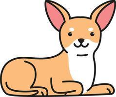 schattig chihuahua hond vector illustratie