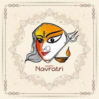 gelukkig navratri traditioneel Indisch festival achtergrond kaart vector