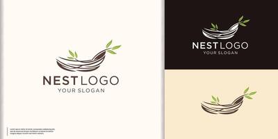 nest logo ontwerp inspiratie voor bedrijf van bedrijf. vector