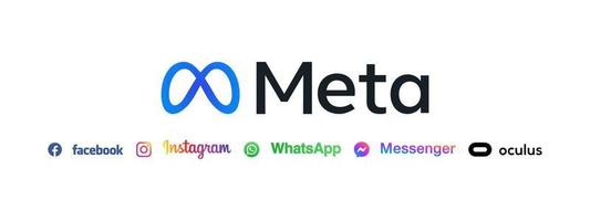 meta-logo voor sociale media. Facebook rebranding-concept. redactie vector