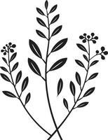 strak bloemblaadjes monochromatisch icoon presentatie van botanisch bloemen ontwerp eindeloos bloesems elegant embleem met vector logo in zwart