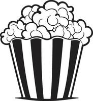 fijnproever gala vector zwart symbool voor de ultieme popcorn ervaring popcorn prestige elegant zwart logo ontwerp voor verfijnd snacken