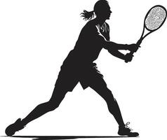 verpletteren soeverein vrouwen tennis logo in vector royalty rally rapsodie vector icoon voor vrouwen tennis schittering