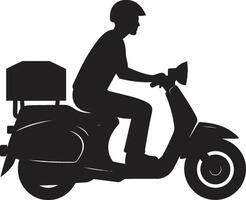 straat hartig sprinter vector logo voor scooter voedsel uitdrukken scooter bistro bout iconisch vector ontwerp voor snel voedsel levering