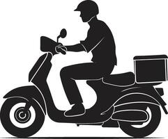 uitdrukken eetgelegenheden glijden vector ontwerp voor scooter voedsel levering scooter bistro bout iconisch vector ontwerp voor snel voedsel levering