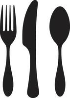 elegant dining embleem vork en mes vector icoon in elegant ontwerp smaak fusie symbool vector ontwerp voor culinaire harmonie met vork en mes icoon