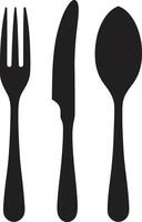 culinaire ambacht kam vork en mes icoon in artistiek vector stijl fijnproever gastronomie insigne vector logo voor culinaire uitmuntendheid