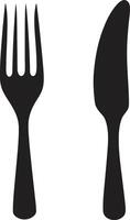 bestek elegantie kam vector ontwerp voor elegant culinaire symbool fijnproever gastronomie insigne vork en mes icoon in vector kunstenaarstalent