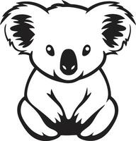 pluizig gebladerte insigne koala vector logo voor milieu harmonie eucalyptus afgezant kam vector ontwerp voor koala behoud