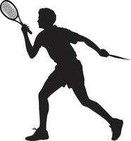 racket rebel insigne vector ontwerp voor stoutmoedig tennis logo klassiek profiel embleem vector logo ontwerp voor tijdloos mannetje gezicht icoon