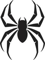 acht legged majesteit kam elegant spin en web vector voor bevallig gevolg griezelig crawler insigne spookachtig spin logo met ingewikkeld web ontwerp