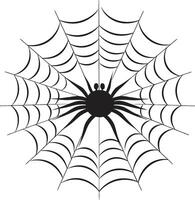 met zwemvliezen elegantie insigne elegant spin logo met ingewikkeld web acht legged majesteit kam elegant spin en web vector voor bevallig gevolg